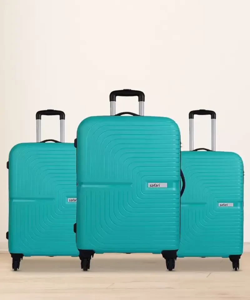 Hard Body Set of 3 Luggage - ECLIPSE SET 4W - Teal